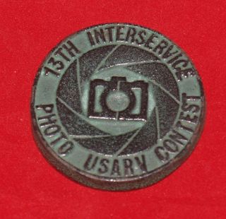 Vintage 13th Interservice Photo Usarv Contest Us Army Vietnam Paperweight
