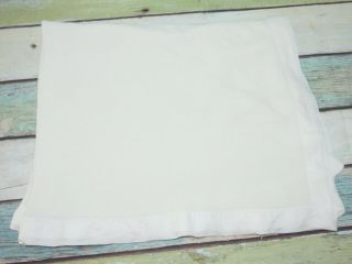 White Acrylic Nylon Binding No Name Morgan - Like Vtg Waffle Weave Baby Blanket