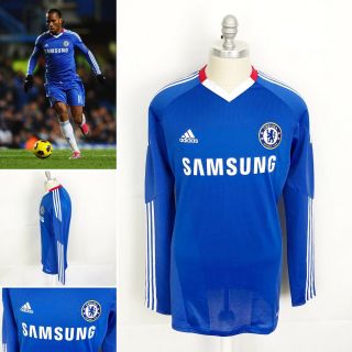 Chelsea Fc Home Football Shirt Size Uk Xl Vintage Samsung Adidas 2010 - 2011