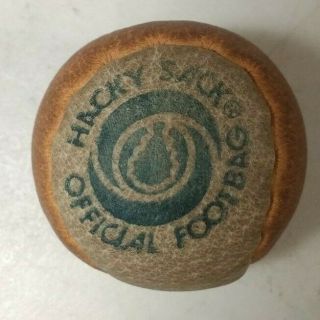 Hacky Sack Official Wham - O Footbag Handmade Pigskin Ball Vintage
