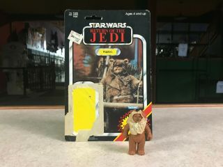 Vintage 1984 Star Wars Kenner Figure Return Of The Jedi Rotj Ewok Paploo