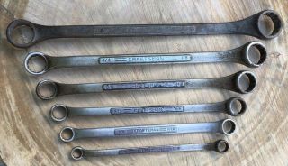 Vintage =craftsman= 12 Point Offset Double Box - End Wrench Set 1 " - 3/8 " (usa)