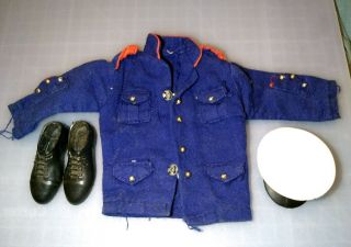 Vintage Gi Joe 1964 - Marine - Dress Parade Set Cap Shoes Shirt