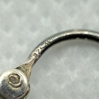 Vintage Sterling Silver 925 Chunky Hook Earrings 3