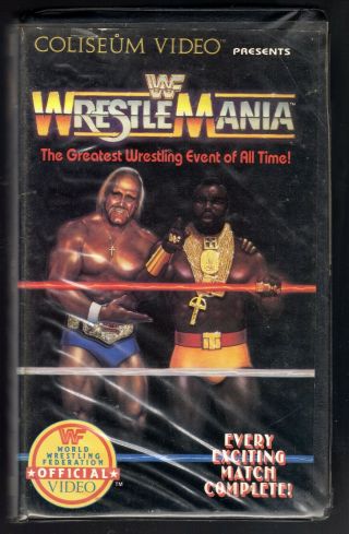 Wwf Wrestlemania I Vhs Coliseum Video 1985 Wwe Vintage Hogan Vs Piper (wf004)