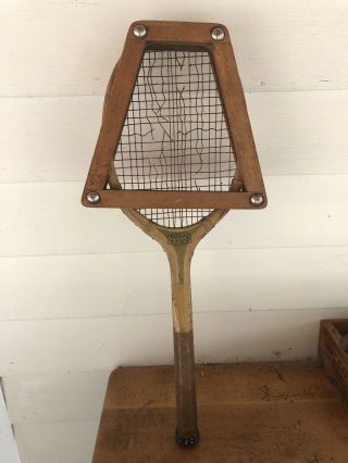 Vintage Wright & Ditson Wooden Tennis Racket