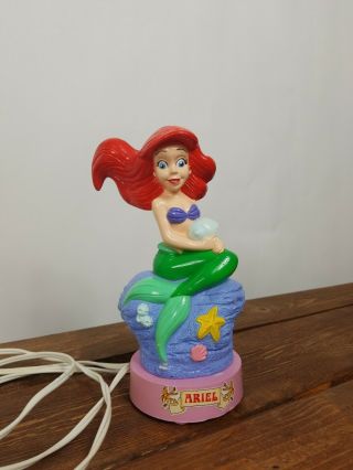 Walt Disney Vintage Little Mermaid Ariel Bedside Table Lamp,  Night Light.