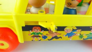 Vintage Fisher Price Little People Play Family School Bus 192 Complete 3