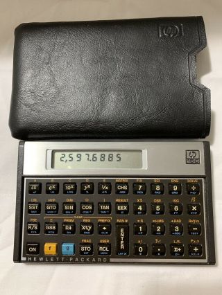 Hp - 15c Scientific Calculator Made In Usa,  With Soft Case,  Pristine