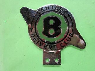 Vintage Car Badge,  Bentley Drivers Club