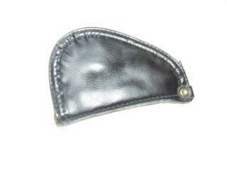 Vintage Black Browning ? Baby Leather Handgun Soft Case Gun Rug Size Sm