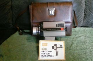 Vintage Sears Reflex Zoom Low Light Movie Camera 190xl