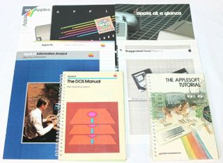 Vintage Apple Manuals & Brochures Exc.  To Apple On Apples,  Applesoft,  Dos.
