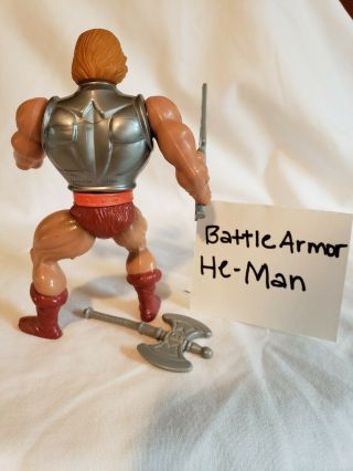 motu vintage battle armor He - man complete 3