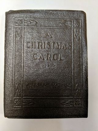 Antique Little Leather Library A Christmas Carol Redcroft Edition D6