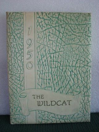 The Wildcat 1950 Yearbook Wink High School,  Wink Texas,  Roy Orbison Signed