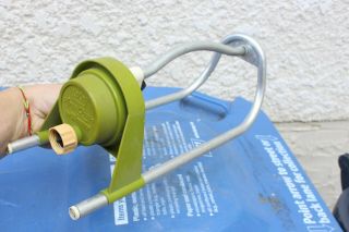 Melnor Vintage Green Plastic Old Aqua Queen Lawn Sweep Sprinkler Garden