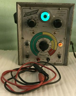 Vintage Century In Circuit Condenser Tester Model Ct - 1