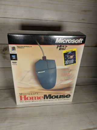Microsoft Home Mouse Windows 95 Windows 3.  1 Still In Plastic
