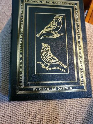 Easton Press On The Origin Of The Species By Charles Darwin Leather