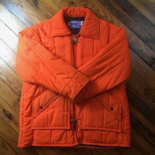 Vintage Chiller Killer Saftbak Men’s Hunting Jacket Orange Large Made In Usa