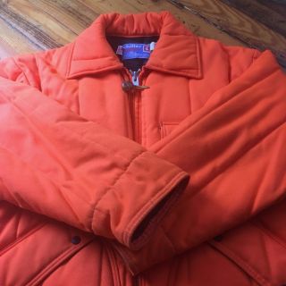 Vintage Chiller Killer Saftbak Men’s Hunting Jacket Orange Large Made In USA 2