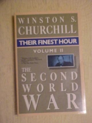 1985 Book,  Their Finest Hour Vol Ii,  The Second World War By Winston S.  Churchill