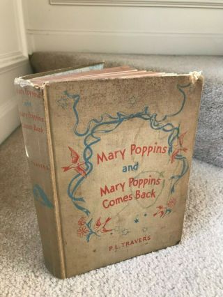 Mary Poppins And Mary Poppins Comes Back Pl Travers Vintage Book 1937