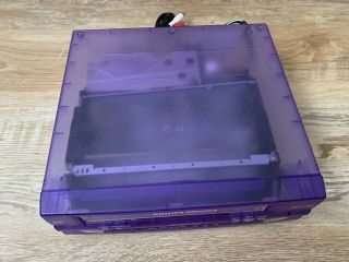 ULTRA RARE Clear Blue/Purple Case Philips VCR VHS Player With AC or DC 4