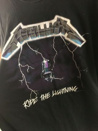 Metallica Ride The Lightning Vintage T - Shirt,  1994