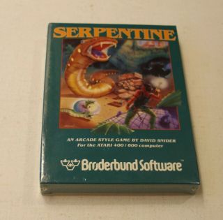 Serpentine By Broderbund For Atari 400/800 -,