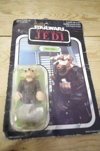 Star Wars Ree Yees Vintage Carded Palitoy Rotj