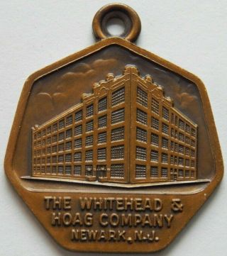 Vintage Whitehead & Hoag Company Newark Nj Proprietary Key Fob Honored Craftsmen