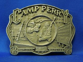 Camp Perry Nra National Matches Collectors Edition Belt Buckle By Norman Foundry