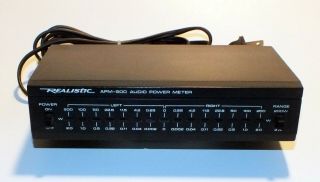 Vintage Realist Radio Shack Apm - 500 Audio Power Meter