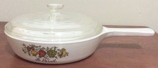 Vintage Corning Ware Spice Of Life P - 83 - B Le Persil Skillet W/ Glass Lid P - 83 - C