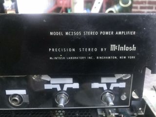 Mcintosh Mc - 2505 Power Amplifier