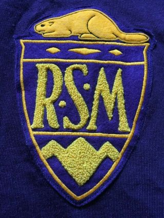 vintage RSM Jersey - Football - Rugby - Hockey - shirt sweater 60 ' s 70 ' s Durene 2