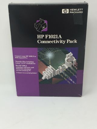 Hp F1021a Pc Connectivity Pack (vintage Palmtop Computer Cable Hp 100lx)