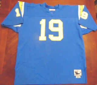 Vintage Throwback Mitchell & Ness Nfl San Diego Chargers Lance Alworth Jersey 54