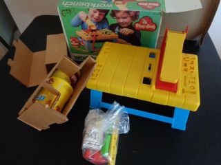 Play - Doh Vintage 1977 Workbench Playset In Open Box Complete Freeship