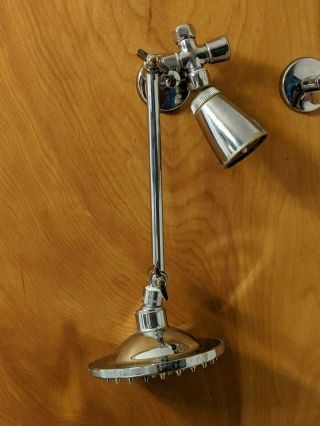 Vintage Bathroom Bathhouse Shower Head Chrome Soft Rain Sprinkler 6 Inch Round