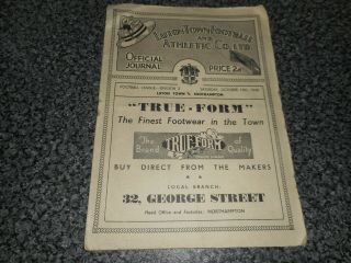 Luton Town V Southampton 1946/7 Oct 19th Vintage Post