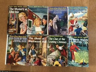 Vintage Nancy Drew Books 1930 - 1956 Set Of 8 - &
