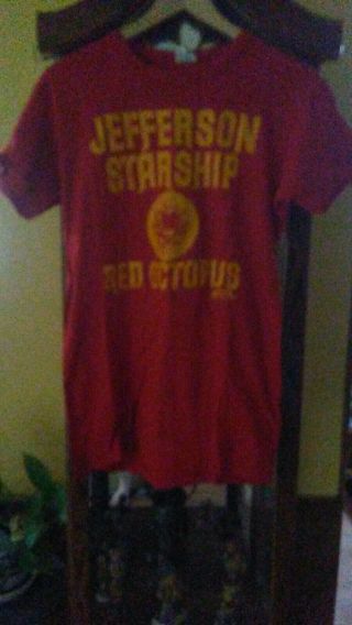Jefferson Starship Shirt Vintage Tshirt 1975 Red Octopus Grunt Records