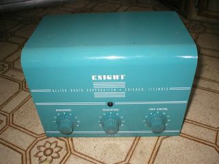 KNIGHT ALLIED RADIO TUBE AMPLIFIER 93 SZ 690 and CASE 93 SX 459 GREAT 2