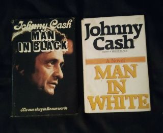 Johnny Cash Man In Black & Man In White Hc/dj.  1st Edition.  Vg