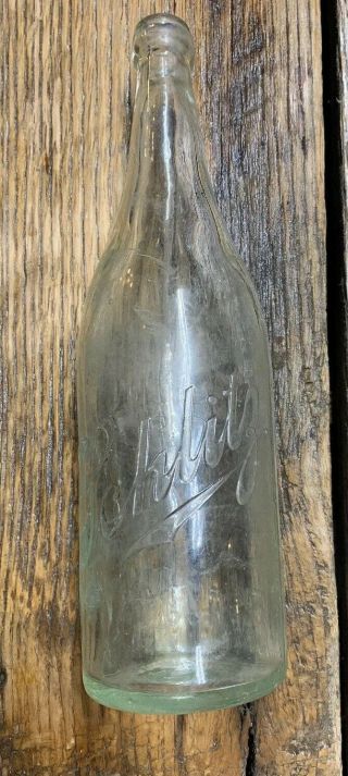 Vintage Schlitz Quart Blob Top Bottle