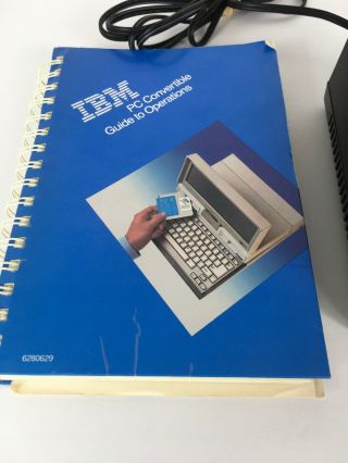 Vintage IBM 5140 Convertible Laptop Computer Power Supply Adapter & PC Guide 2