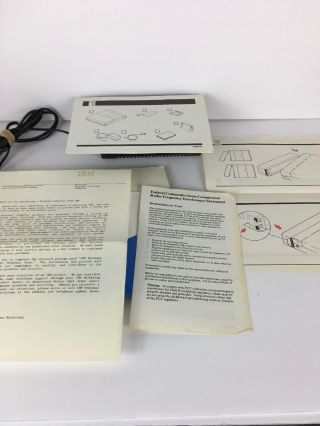 Vintage IBM 5140 Convertible Laptop Computer Power Supply Adapter & PC Guide 6